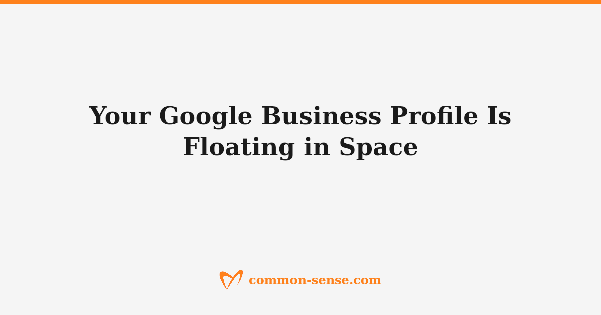 Structured data connecting a Google Business Profile to a website schema graph for search visibility