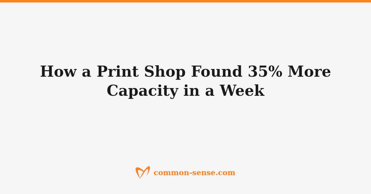 Fine art print shop workflow showing pre-flight quality check preventing rework at the graphic artist constraint