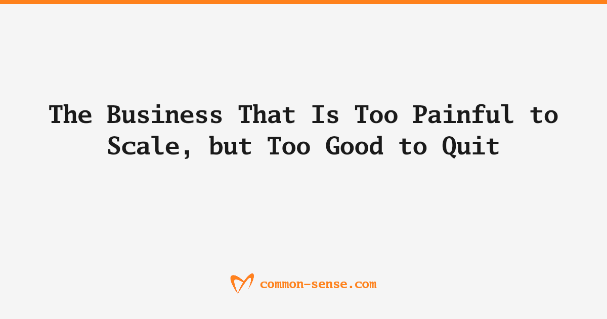 A flow from a stuck owner-operator through the trap of too-painful-to-scale and into a seven-step way out that builds the operating system before buying more leads